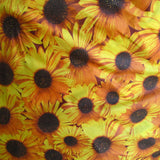 Poly-Cotton Floral Sunflowers Print for Arts, Crafts, & Sewing