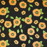 Poly-Cotton Floral Sunflowers Print for Arts, Crafts, & Sewing