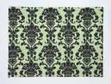 Poplin Damask Floral Dinner Table Placemats Holiday Home Decoration 13" x 19" (Pack of 4)