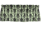 Floral Poplin Damask Window Valance 58" Wide
