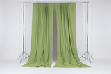 Solid Poplin Window Curtain or Photography Backdrop 58" Wide - Tea Green