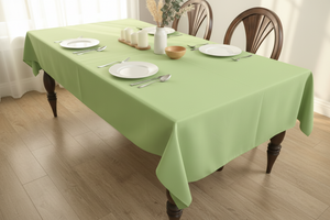 Polyester Poplin Gaberdine Durable Tablecloth Solid - Tea Green