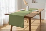 Poplin Table Runner Solid - Tea Green
