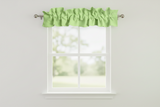 Solid Poplin Curtain Valance Sleeve Topper - Tea Green