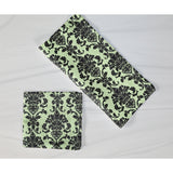 Poplin Damask Floral Napkins Dinner Table Decor 16" x 16" Hemmed (Pack of 6)