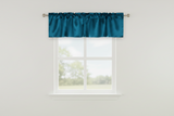 Shiny Smooth Satin Window Valance 58" Wide - Teal