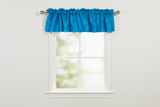 Pintuck Window Valance 52" Wide - Turquoise