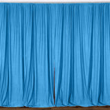 Solid Poplin Window Curtain or Photography Backdrop 58" Wide Turquoise