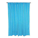 Poplin Tavern Gingham Check Print Polyester Window Curtain 58 Inch Wide