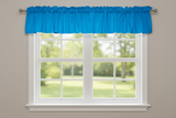 Solid Poplin Window Valance 58" Wide - Turquoise