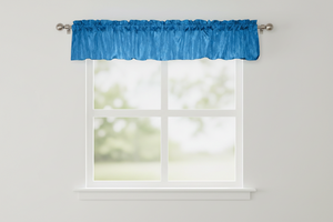 Crinkle Taffeta Window Valance 52" Wide - Turquoise