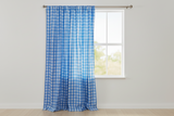 Cotton Gingham Checkered Curtain 58 Inch Wide - Turquoise