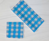 Poplin Tavern Gingham Checkered Polyester Napkins Dinner Table Decor 16" x 16" Hemmed (Pack of 6)