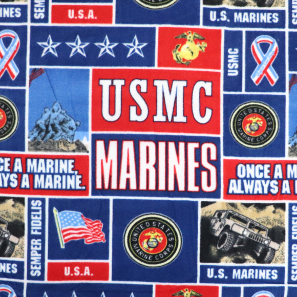 Fleece Blanket United States Marine Corps