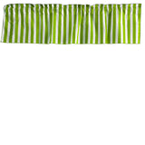 Cotton Window Valance Stripe Print 58 Inch Wide / 1 Inch Stripe - Green