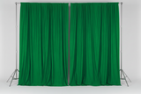 Solid Poplin Window Curtain or Photography Backdrop 58" Wide - Valley Green