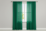 Solid Poplin Window Curtain or Photography Backdrop 58" Wide - Valley Green
