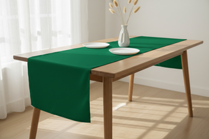 Poplin Table Runner Solid - Valley Green