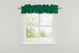 Solid Poplin Curtain Valance Sleeve Topper - Valley Green