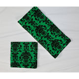 Poplin Damask Floral Napkins Dinner Table Decor 16" x 16" Hemmed (Pack of 6)