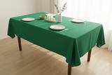 Polyester Poplin Gaberdine Durable Tablecloth Solid - Valley Green