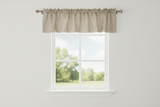 Faux Burlap Window Valance 58" Wide - Wheat