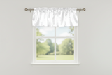 Shiny Smooth Satin Window Valance 58" Wide - White