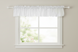 Solid Poplin Window Valance 58" Wide - White