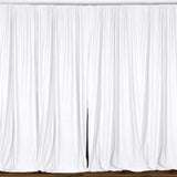 Solid Poplin Window Curtain or Photography Backdrop 58" Wide White