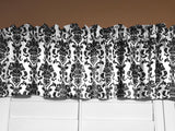 Floral Poplin Damask Window Valance 58" Wide