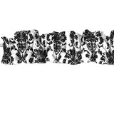 Floral Poplin Damask Curtain Sleeve Topper