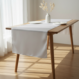 Poplin Table Runner Solid - White