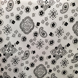 Poly-Cotton Bandanna Paisley Floral Print for Arts, Crafts, & Sewing