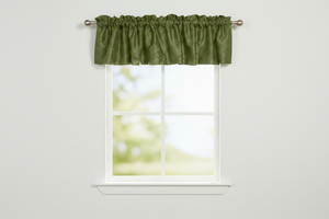 Pintuck Window Valance 52" Wide - Olive