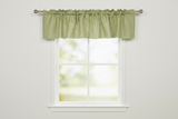 Faux Burlap Window Valance 58" Wide - Willow
