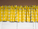 Poplin Tavern Gingham Checkered Polyester Window Valance 58" Wide