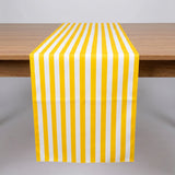 Polyester Runner Yellow Stripes 20" Wide / 120" Long on Sale for $12