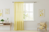 Cotton 1/8th Inch Small Gingham Checkered Curtain 58 Inch Wide - Yellow