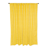Poplin Tavern Gingham Check Print Polyester Window Curtain 58 Inch Wide