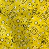 Poly-Cotton Bandanna Paisley Floral Print for Arts, Crafts, & Sewing