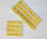 Poplin Tavern Gingham Checkered Polyester Napkins Dinner Table Decor 16" x 16" Hemmed (Pack of 6)