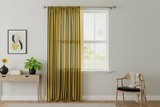 Cotton Curtain Stripe Print 58 Inch Wide / 1 Inch Stripe - Yellow and Black