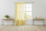 Cotton Gingham Checkered Curtain 58 Inch Wide - Yellow