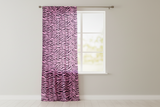 Cotton Curtain Animal Print Zebra Stripes 58 Inch Wide - Pink