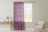 Cotton Curtain Animal Print Zebra Stripes 58 Inch Wide - Pink