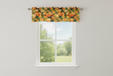 Cotton Window Valance Fruits Print 58 Inch Wide Orange Slices Allover