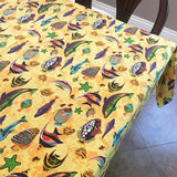 Cotton Tablecloth Animal Print Fish Aquarium