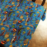 Cotton Tablecloth Animal Print Fish Aquarium