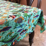 Cotton Tablecloth Animal Print Fish Aquarium