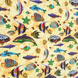 Cotton Tablecloth Animal Print Fish Aquarium